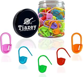 80 Pieces Jumbo Locking Stitch Markers,Larger Knitting Crochet Markers Clip Needle Safety Pins Crochet Hooks Knitting Row Stitch Counter