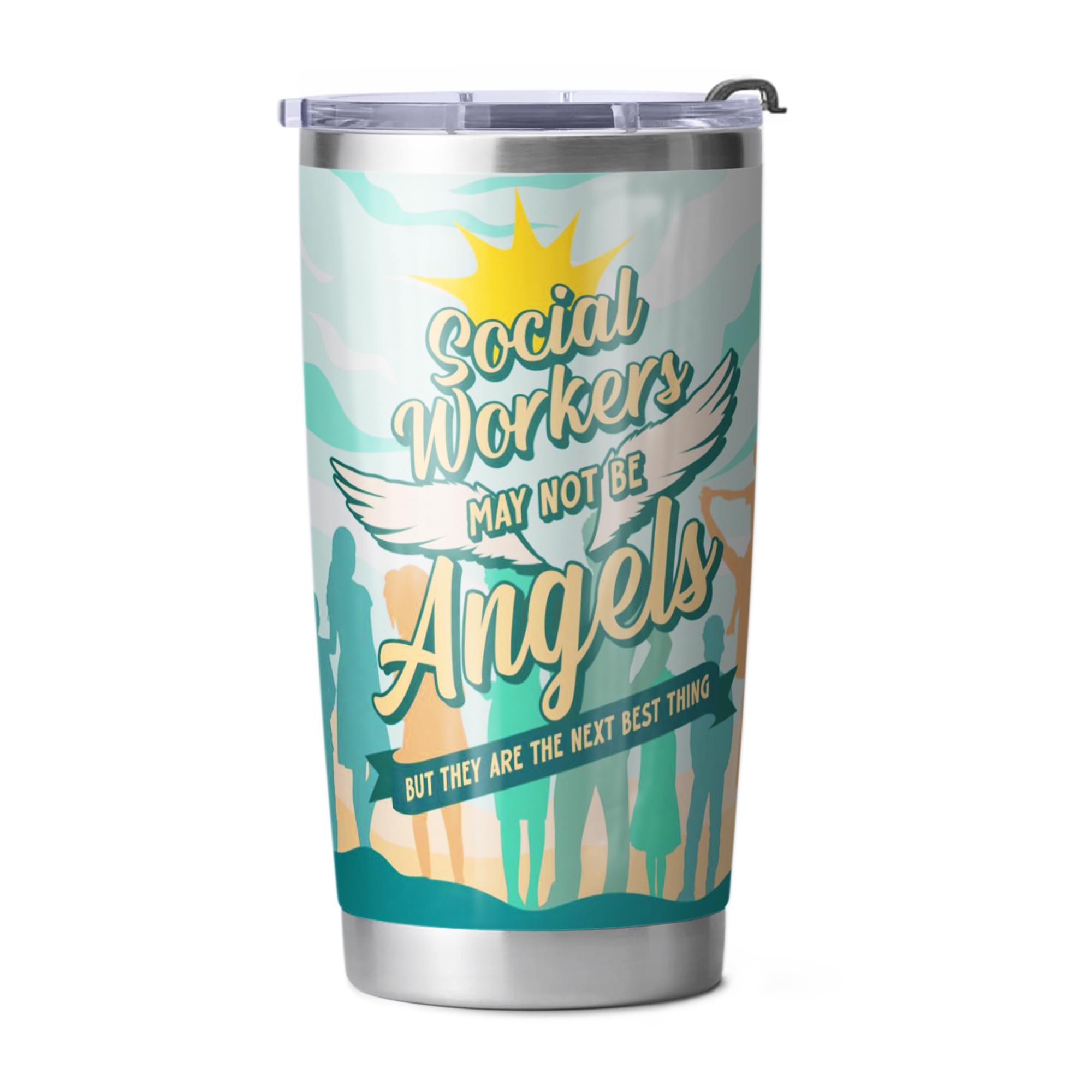 Bad Bananas Social Worker Gifts - 20 oz Stainless Steel Insulated Tumbler