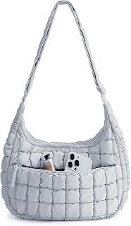 BAGSMART Quilted Crossbody Bags for Women, Travel Purses Hobo Shoulder Bag