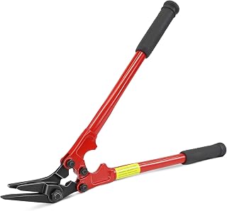NVOYAJUAN Heavy Duty Strapping Cutter - 18" High Carbon Steel Blade for Steel & Polyester (PET) Strapping up to 2" Width & 0.044" Thickness