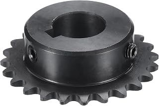 uxcell #35 Chain Roller Sprocket B Type, 1" Bore 24 Tooth Single Strand Chain Sprocket, Carbon Steel, Keyway with Set Screws