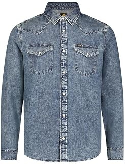Lee - Men's Shirt - Regular Fit - Regular Western - Mid Stone