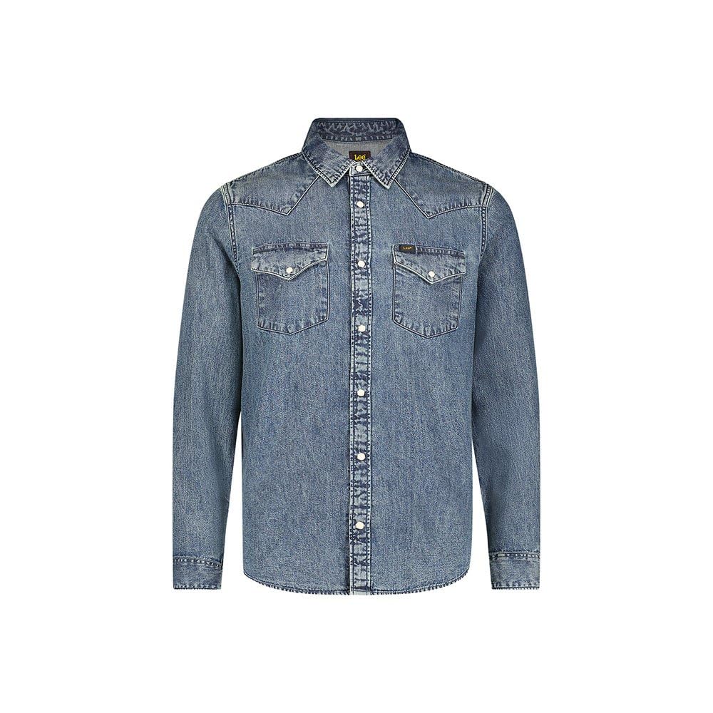 Lee - Men's Shirt - Regular Fit - Regular Western - Mid Stone