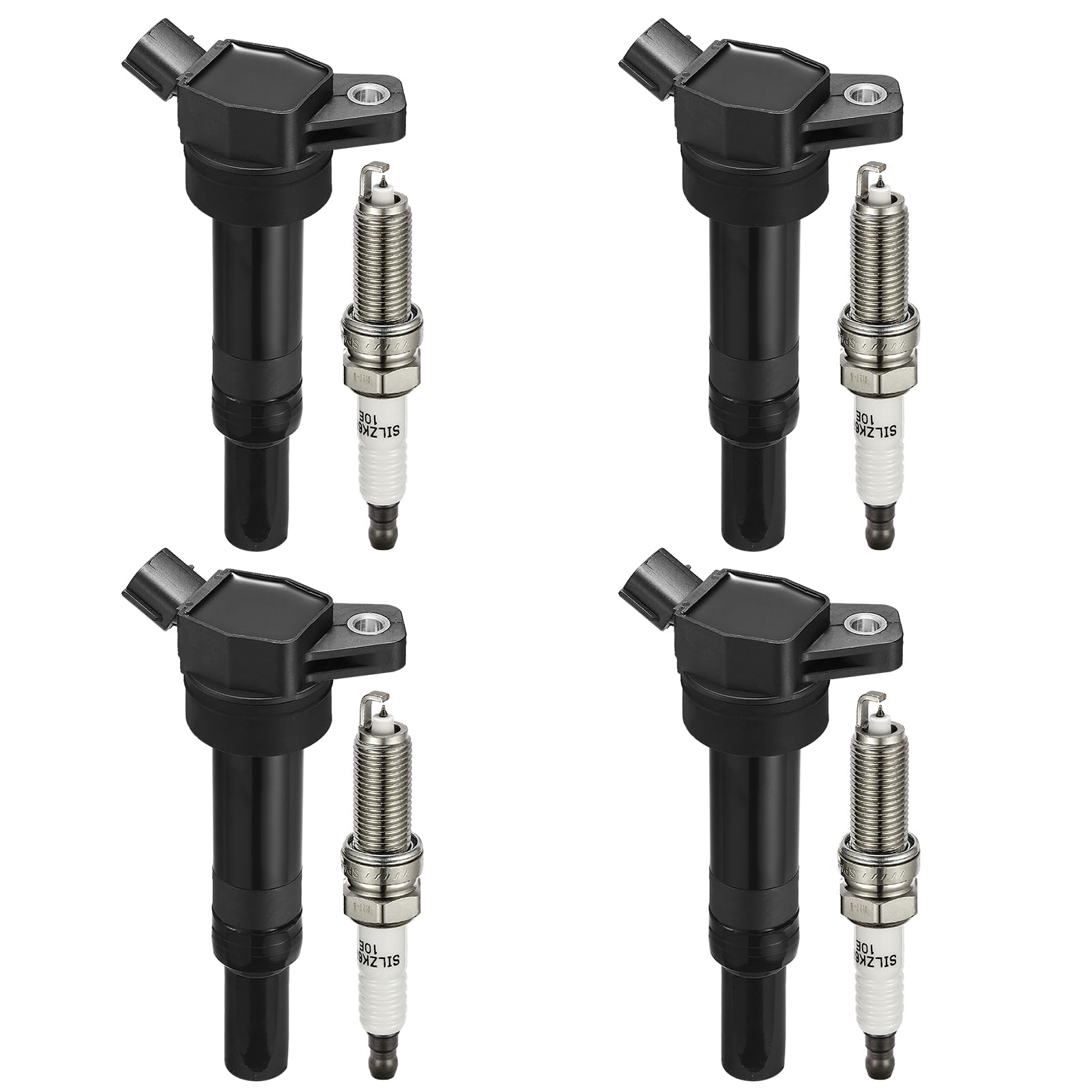 BDFHYK Ignition Coil UF651 and Spark Plug 9686 for Kia Soul 12-19 | for Hyundai 