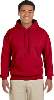 Gildan Men's Rib Knit Pouch Pocket Hooded Sweatshirt
