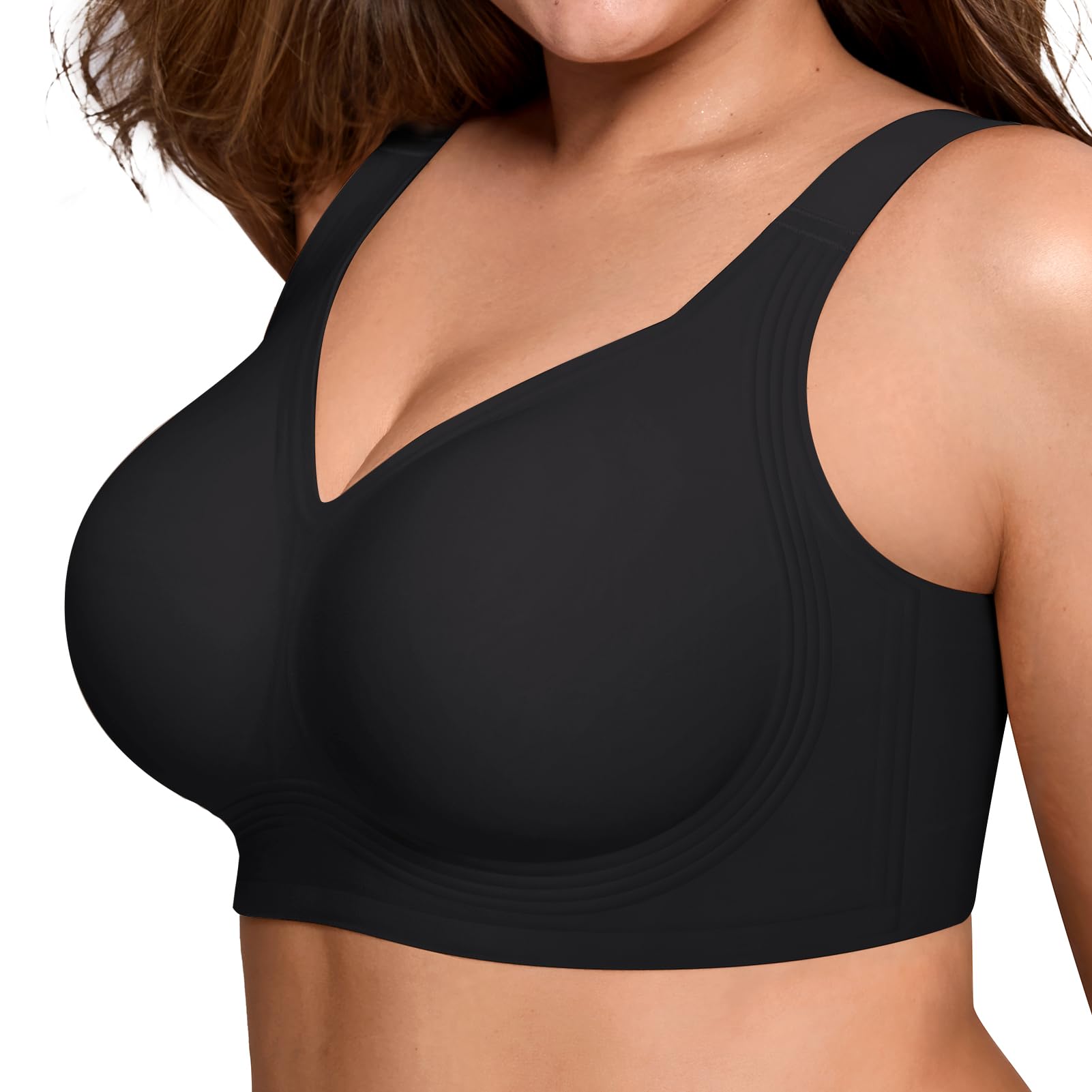 LetsJoli Jelly Bras for Women No Underwire Plus Size Push Up Supportive | Full C