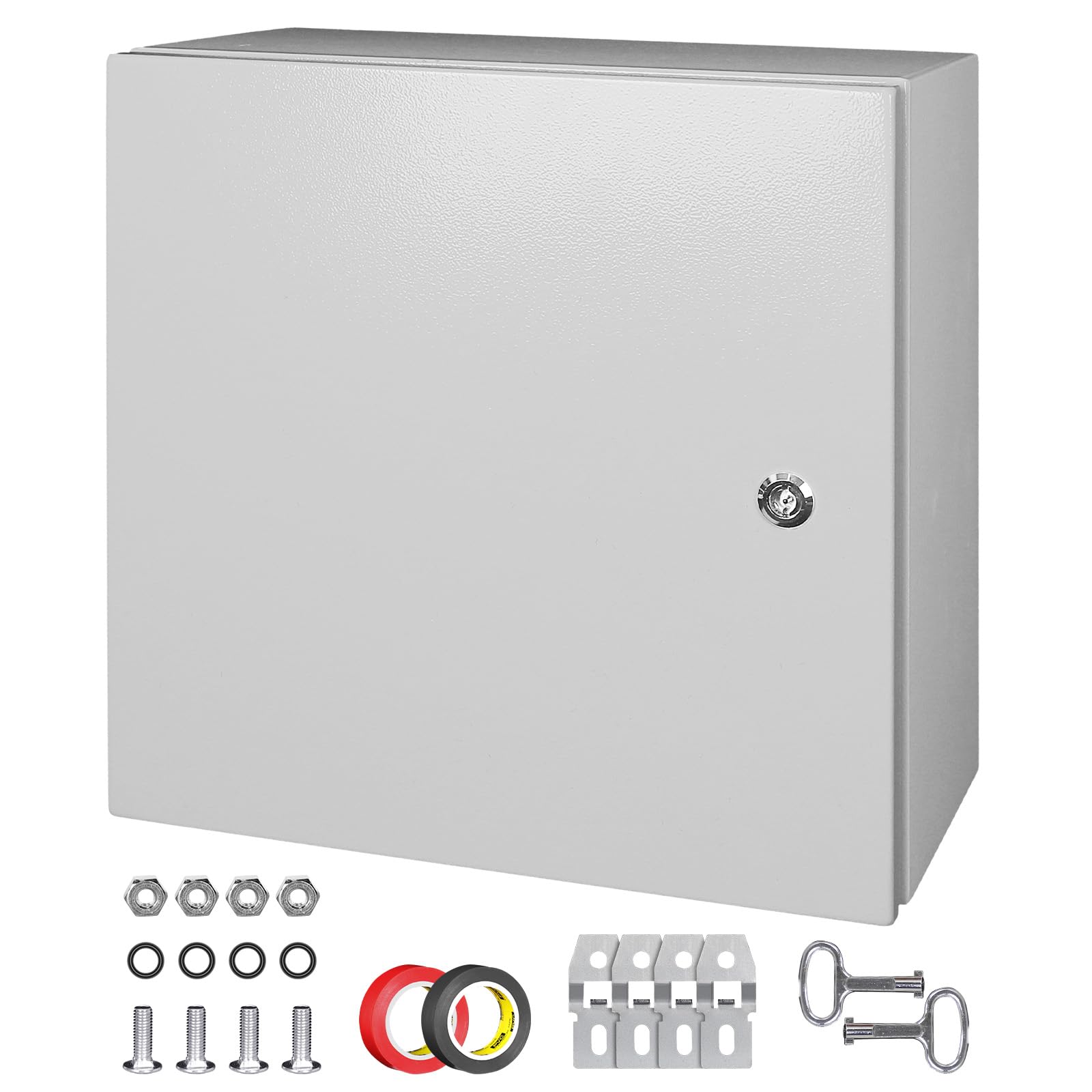 LeMotech Electrical Box 16 x 16 x 8 inch Steel Enclosure, IP66 Waterproof Dustpr