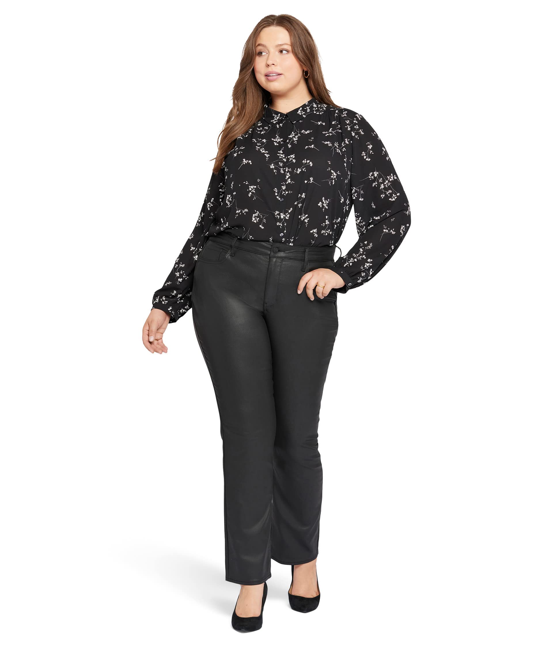 NYDJ Apparel Plus Size Straight Jeans - Marilyn