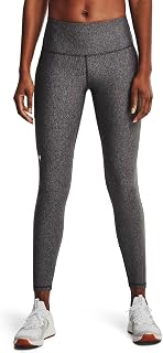 Under Armour HG Armour HiRise Leg, Women's Sports Leggings, Comfortable and Breathable, Sports Trousers, Black/White, L