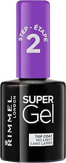 Rimmel Super Gel Nail Polish 001 High Shine | Glossy gel-like manicure,, no base coat or UV lamp, intense colour, 3D shine, up to 14 days chip-resistant wear, wide brush