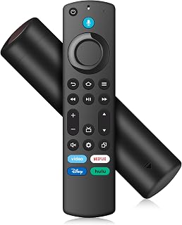 Replacement TV Remote with Fire Voice Control Compatible with Smart TV Stick(HD/Lite/2nd Gen/3rd Gen),4K/4K Max(2nd Gen/1st Gen), TV (3rd Gen/Cube), for Onmi/Insignia/Pioneer