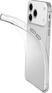 cellularline - Fine - Compatible with iPhone 17 Pro Max - Ultra Thin Transparent Cover - Scratch and Anti-Yellowing