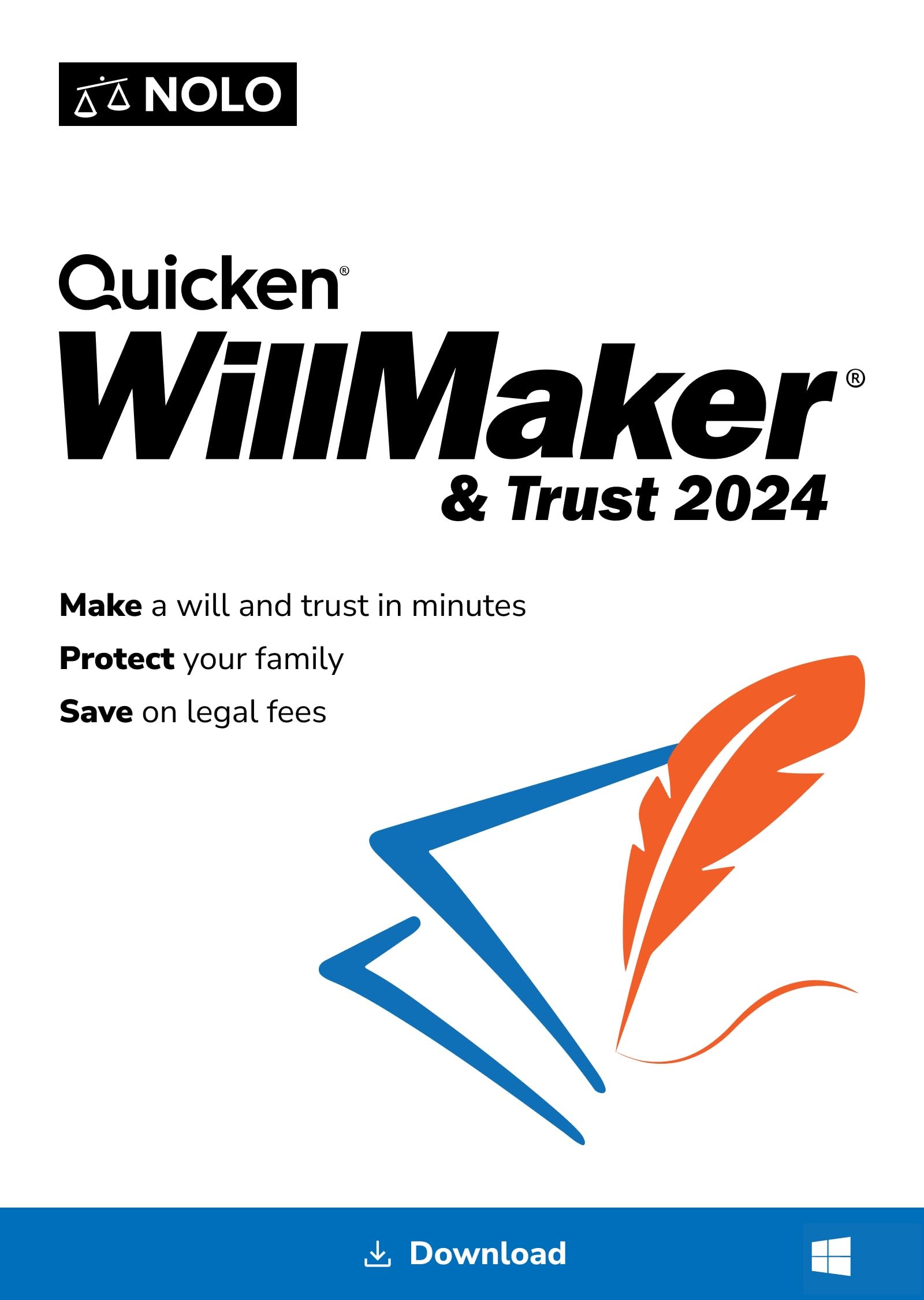 Quicken WillMaker & Trust 2024 - Windows - Estate Planning Software Includes Wil