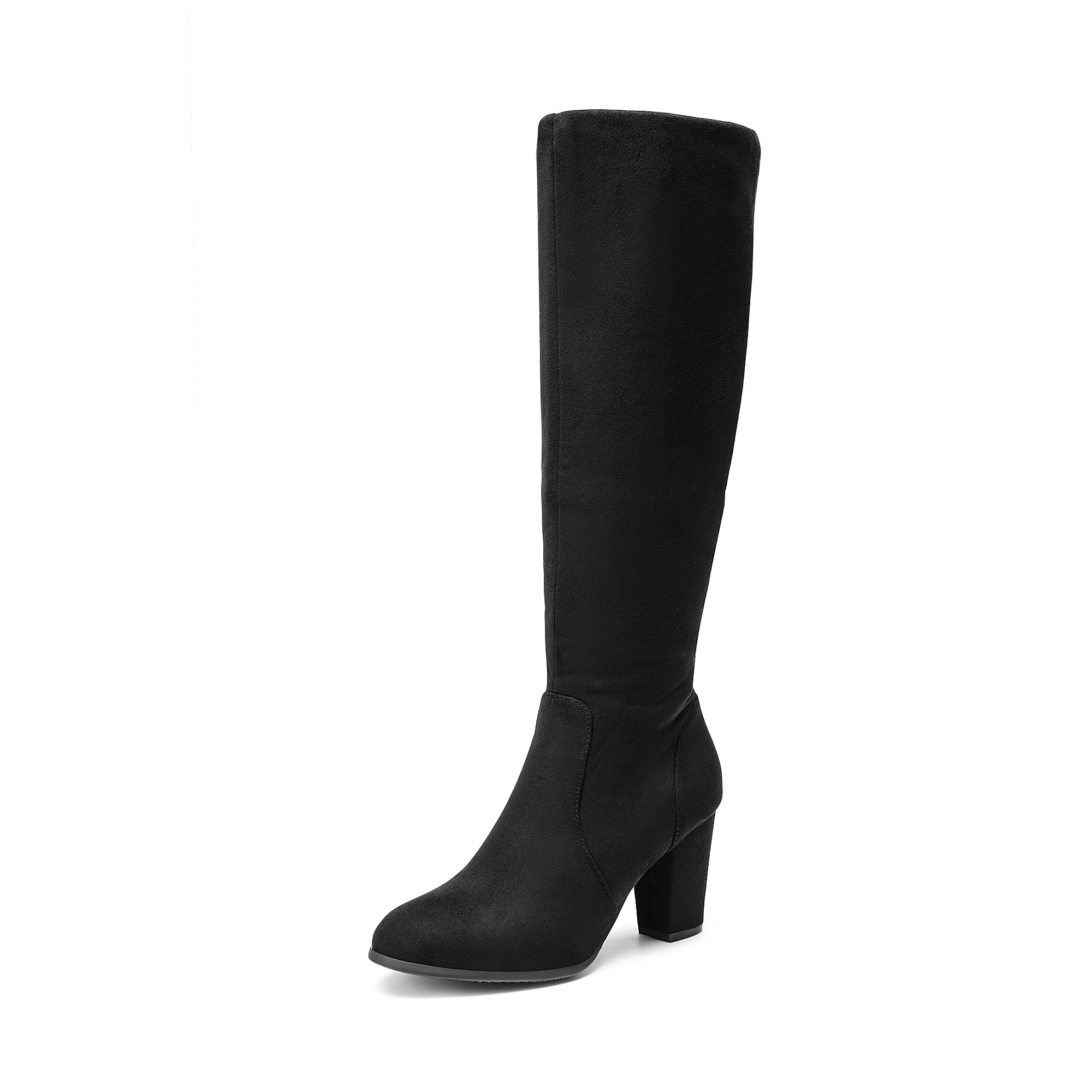 DREAM PAIRS Women's Chunky Heels Knee High Boots