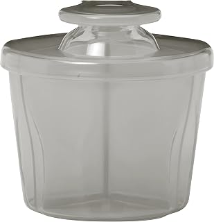 Dr. Brown's Baby Formula Dispenser with Snap-On Lid for On-the-Go Feedings, Milk Powder Dispenser for Traveling with Infant, Gray