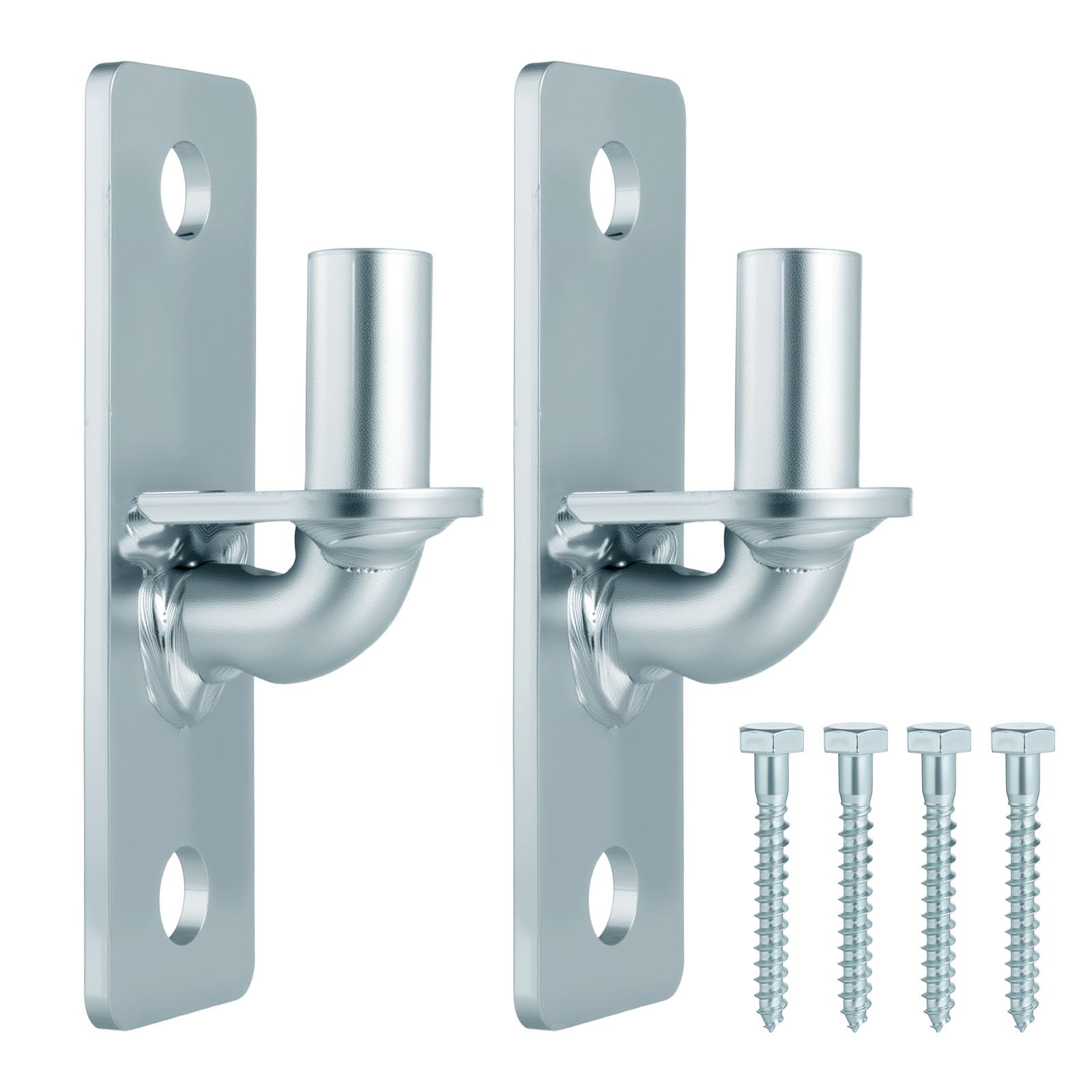 WENHUALI 2 Pack Wall Mount Gate Hinges with 5/8" Pin Included Screws | Heavy Dut