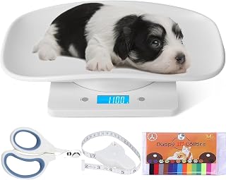 Digital Pet Scale,Puppy Scales Digital Small Animals Scales for Weighing | Puppy Whelping Scale,Kitten Scale for Small Dogs Cats Crawl Pet,Whelping Supplies,Electronic Baby Scales for New Pets