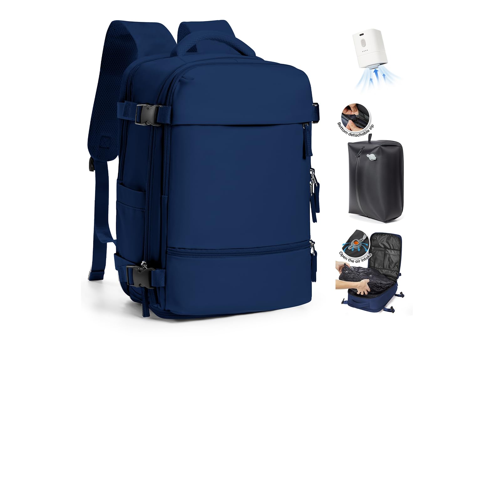 SZLX Ryanair Travel Vacuum Backpack 40 x 30 x 20 cm with Pump Ryanair Cabin Lugg