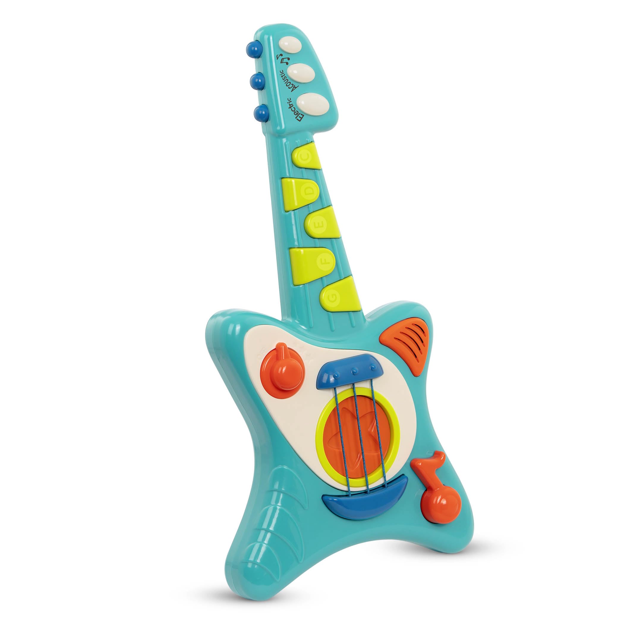 Battat Lil' Rockers with Songbook, 3 Modes, Musical Guitar Toy, 2+ Years | Acous