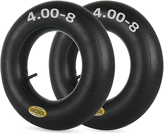 GICOOL 4.80/4.00-8 Wheelbarrow Inner Tubes with TR-13 Valve Stem, 2 Pack | Heavy Duty Replacement Tubes for Hand Truck Wheelbarrow Garden Utility Wagon Go Cart Lawn Mower