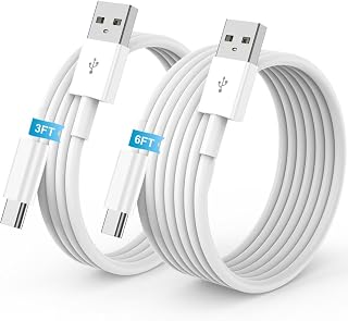 USB to USB C Cable, USB A to USB C Cable 3FT+6FT for iPhone 18 Charger Cord | 2-Pack Car Carplay Charging Cord for Apple iPhone 18/Duo/17/E/Air/16/15/Pro/Plus/Pro Max for iPad, Carplay Type C Fast Wire