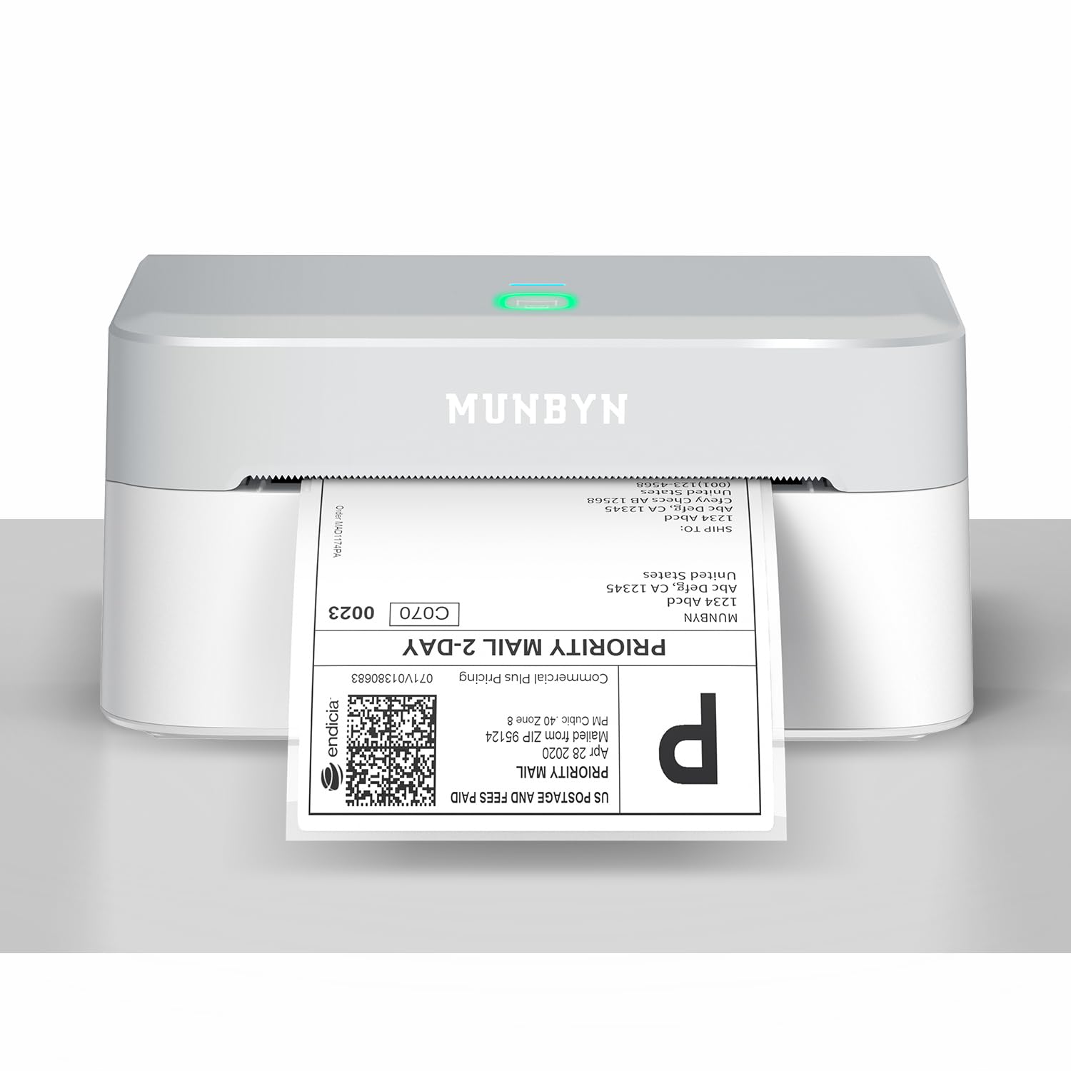 MUNBYN Bluetooth Thermal Label Printer, Wireless 4x6 Shipping Label Printer | Wo