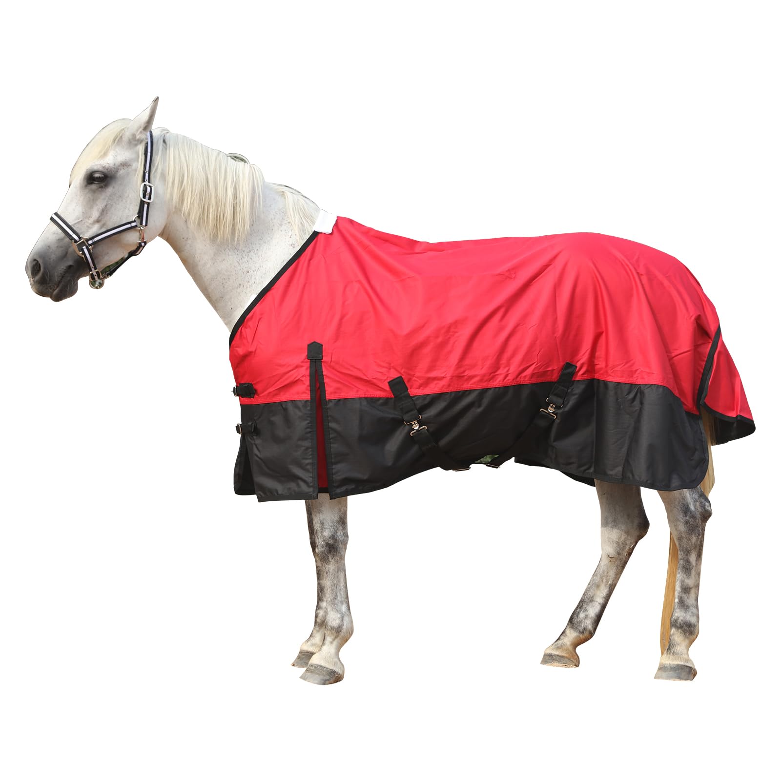 Gallopoff 600D Horse Blanket, 0g No-Fill Waterproof Turnout Rain Sheet | Ripstop
