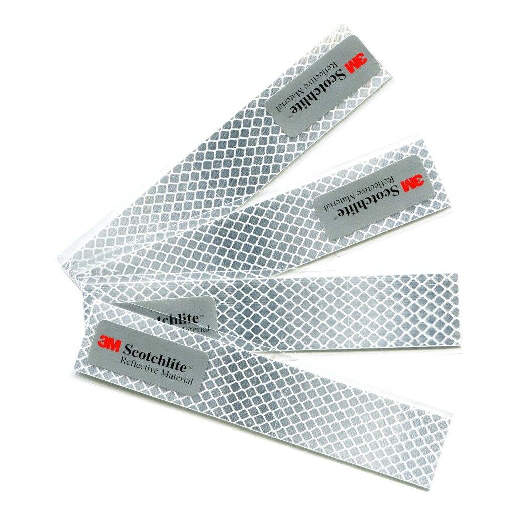 Salzmann Reflective Diamond Grade Stickers | Outdoor, Waterproof | 4 Pack | Made