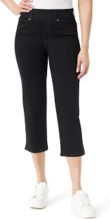 Gloria Vanderbilt Womens Shape Effect Pull on High Rise Straight Leg Capri StandardJeans