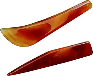 Natural Agate Knife Burnisher Jewelry Hand Polishing Tool Red 4.3 inch Gold and Silver Polishing Burnisher Tools Hand Jewelry