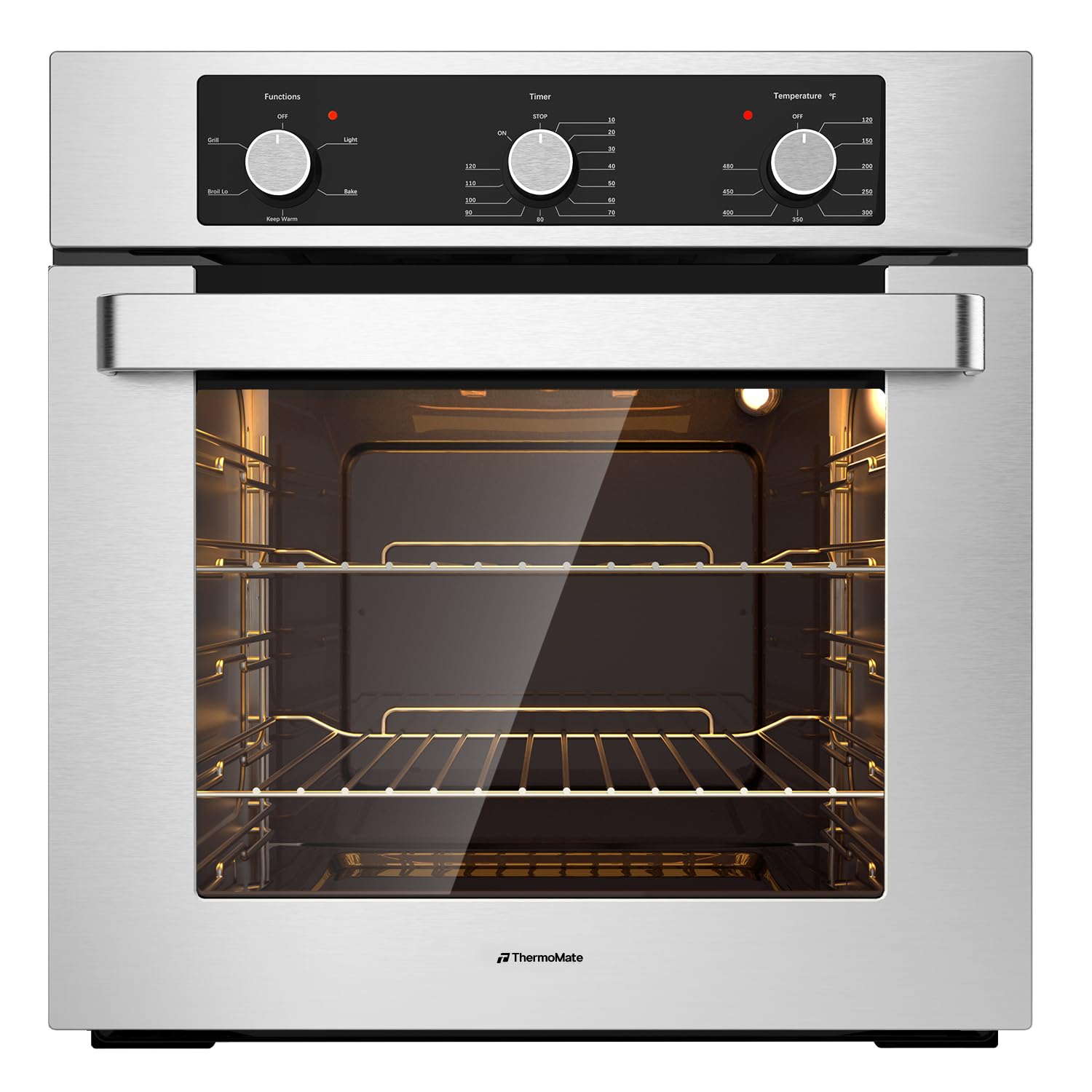 ThermoMate 24" Electric Wall Oven, ETL Certified, 2.8 Cu.ft. Electric Wall Oven 