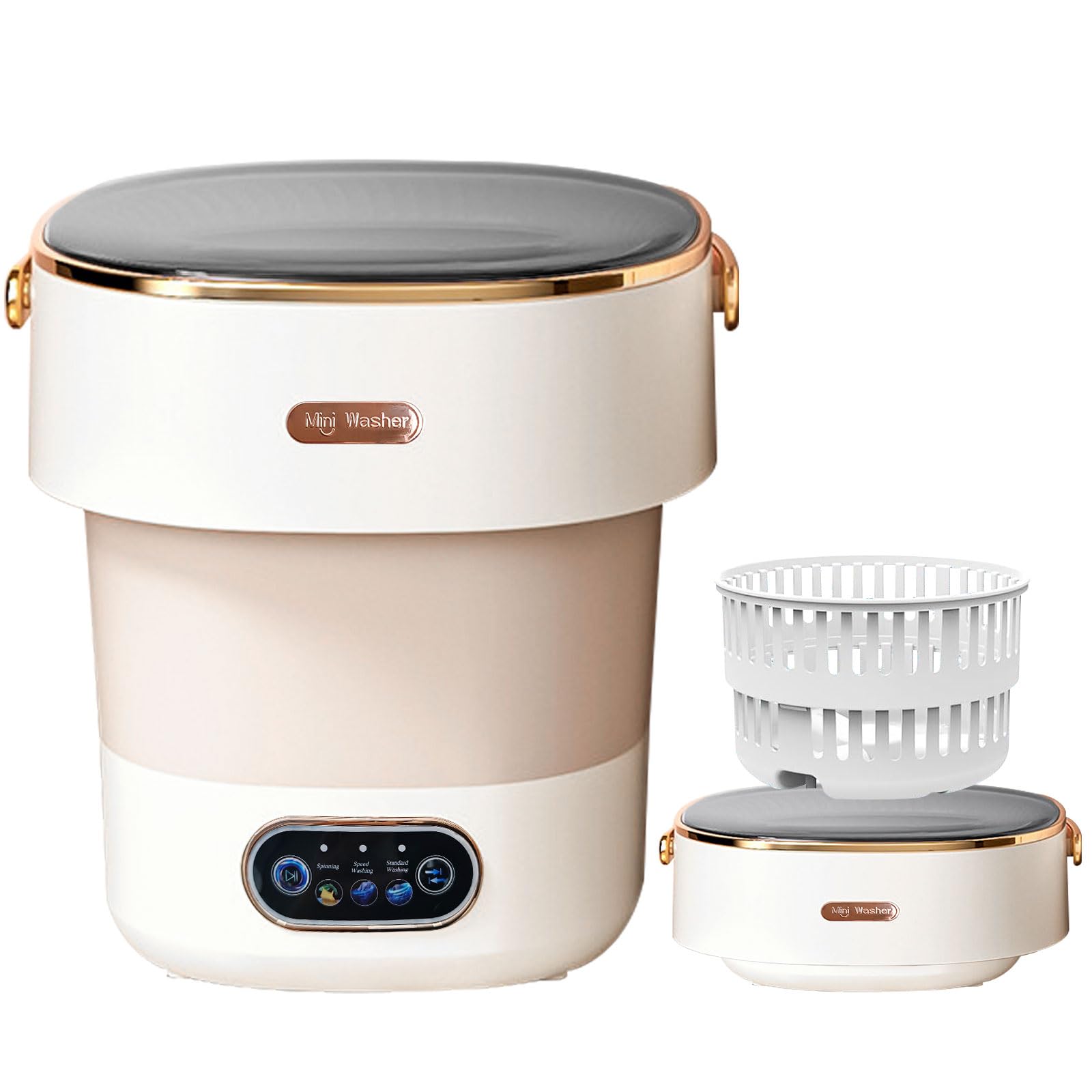 Portable Mini Washing Machine 20L with Spin Basket for Baby & Small Clothes | Fo