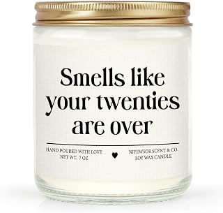 Juratar 30th Birthday Gifts for Women Men, 30th Birthday Candle | 1996 30th Birthday Decorations for Her Him, 30 Year Old Birthday Gifts for Friend, Sister, Wife, Husband, Handmade, 7oz