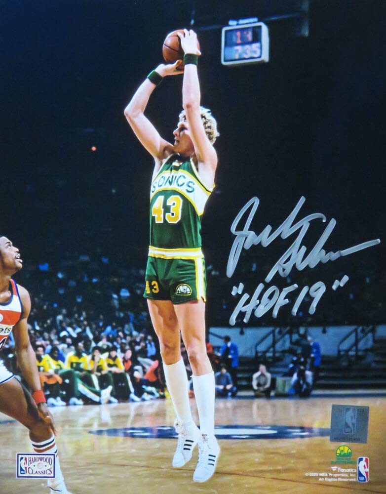 Jack Sikma Signed Seattle Supersonics Action 8x10 Photo w/HOF'19