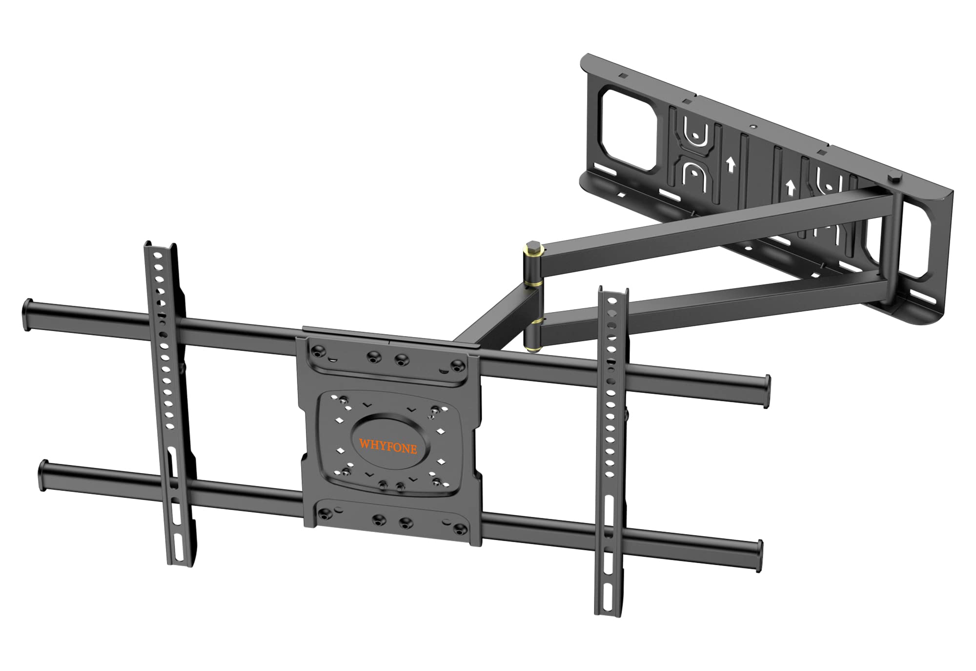 TV Wall Mount with 650 mm Long Sleeve WHYFONE TV Mount Wall Swivelling