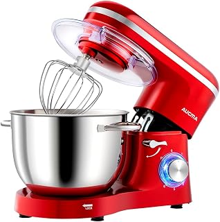 Aucma Stand Mixer,Electric Food Mixer with 6.2L Bowl for Home Baking, 1400W