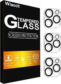 Wiaocit Camera Lens Protector for iPhone 16 Pro/iPhone 16 Pro Max | 3 Pack, 9H Tempered Glass , Ultra HD, Anti-Scratch, Case Friendly