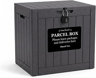 Build Rapido Lockable Outdoor Storage Box - Waterproof Garden Storage Box | 118L Heavy-Duty Garden Cushion Storage Box with Keyless Lock – Easy Assembly All-Weather Deck Box for Pool, Patio, & Balcony