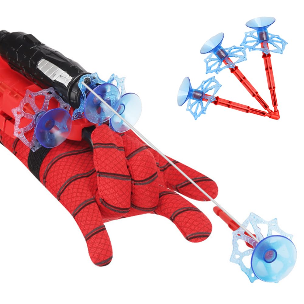 Xohny Spider Web Shooters with Glove for Kids Cosplay Party Favor | Superheroes 