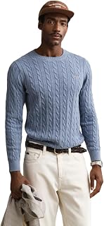 GANT Jersey de algodón con Cuello en C para Hombre (1 Unidad)