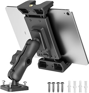 OHLPRO Car Tablet Holder Compatible with 5-13 Inch iPad Air Pro Mini Galaxy Tab S9 Kindle Fire Switch, Ideal for Board, Truck or Office 360° Adjustment