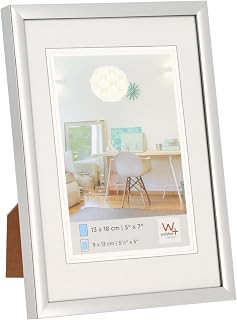 walther design Silver photo frame 10 x 15 cm Plastic frame New Lifestyle KV015S