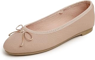 Feversole Women's Bow Tie Fashion Dress Slip On Shoes Round Toe Ballet Flat,Ballerina a Punta Tonda per Donna