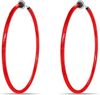 Clip On Spring Hoop Earrings for Non-Pierced Ears