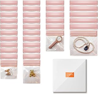 30 PCS Anti Tarnish Jewelry Bags for Travel and Storage, Small Clear EVA Pouches Organizer for Gold Silver Ring Earing Chain Bracelet, Jelly-Like Softness, No Yellowing, No Odors(Assorted Sizes）