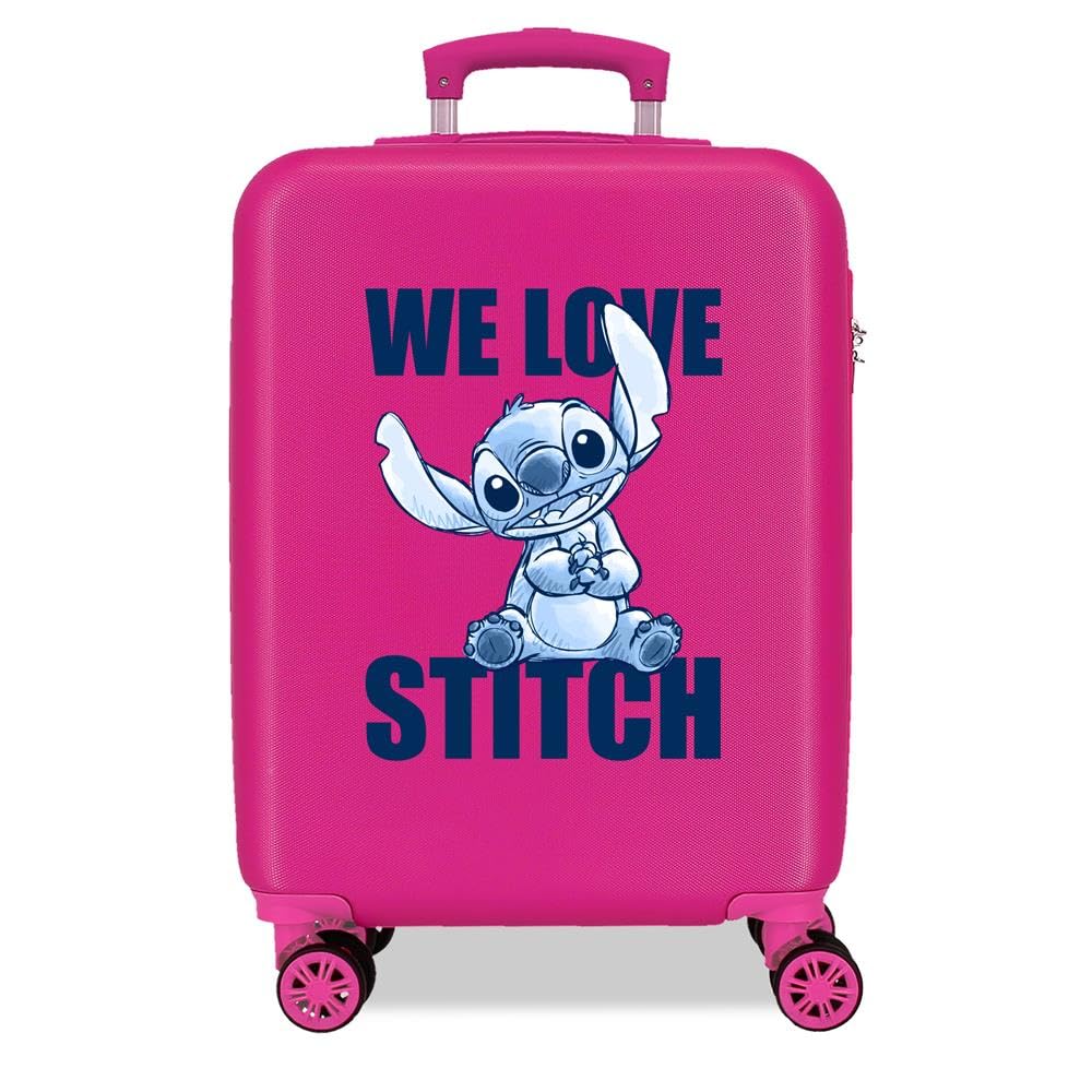 Disney Adorable Stitch Moods Hard Cabin Suitcase ABS Side Combination Lock 4 Whe