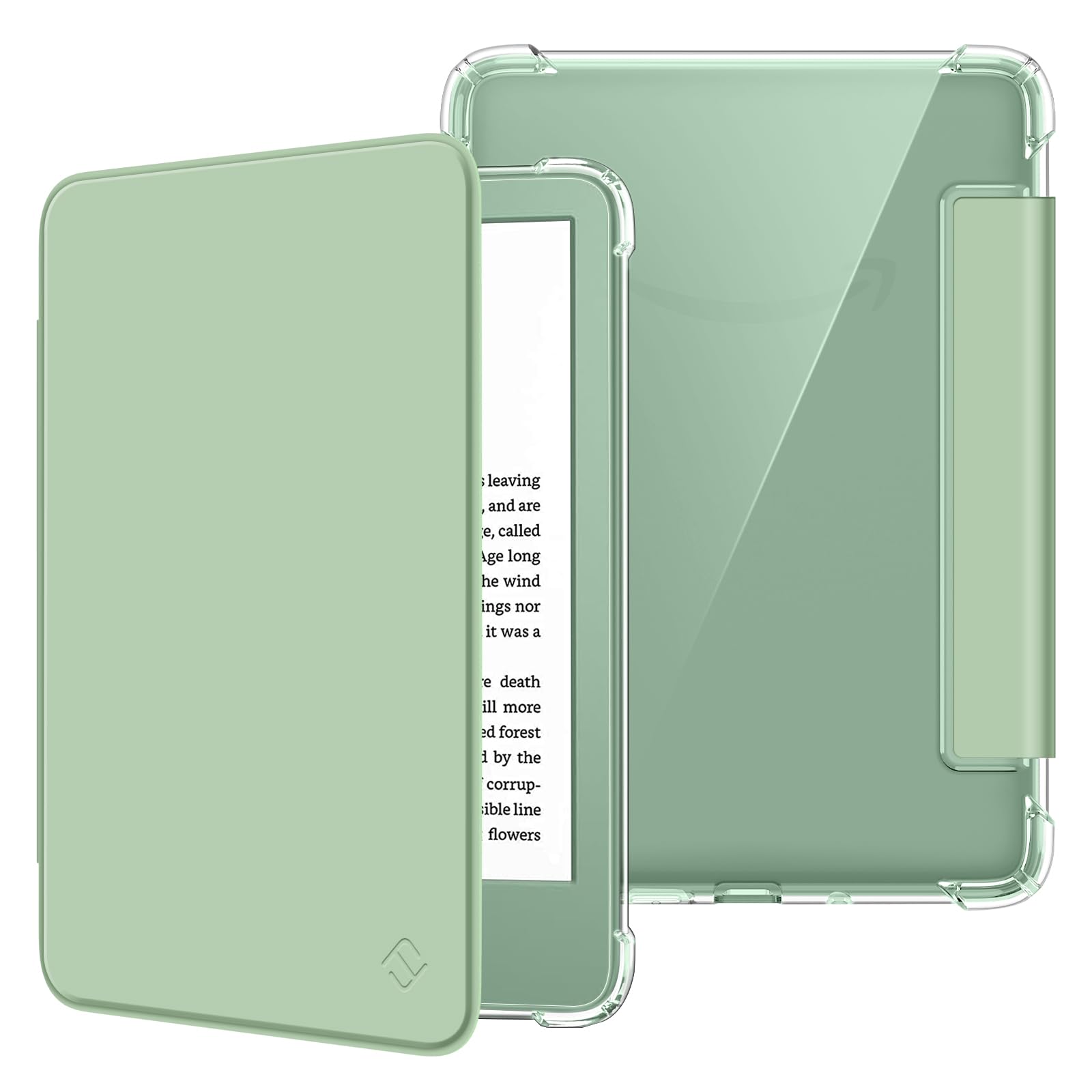 FINTIE Slim Case for 6" Kindle 11th Gen 2024/2022, Agave Green | Ultra Clear Sof