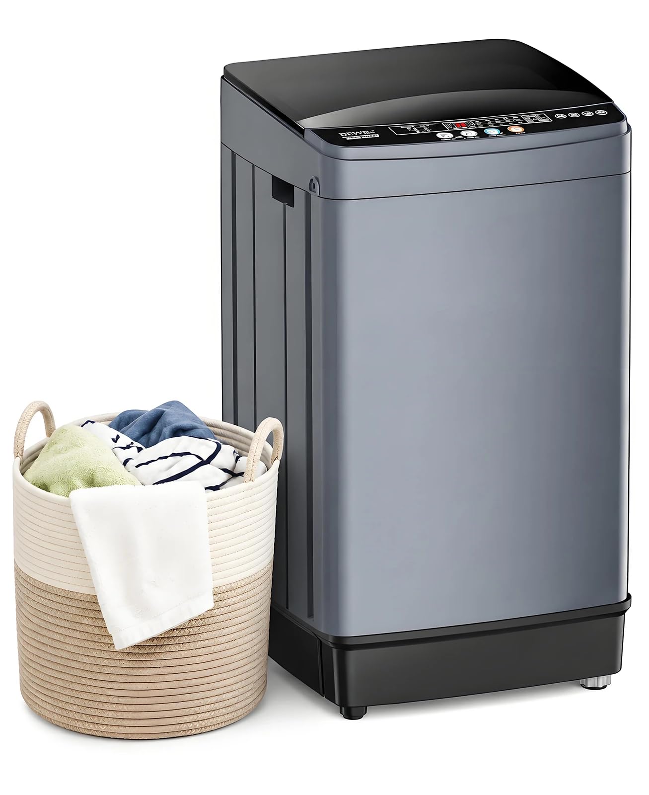 DEWEL 17.8 lbs Full Automatic Portable Washing Machine and Spin Combo | Top Load