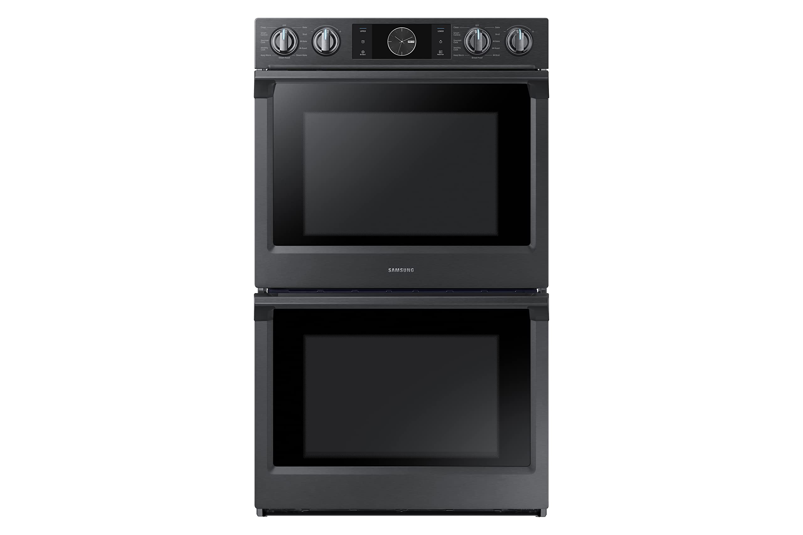 SAMSUNG 30" Smart Double Wall Oven w/Flex Duo, Steam Cook, Wi-Fi, Large Oven Cap