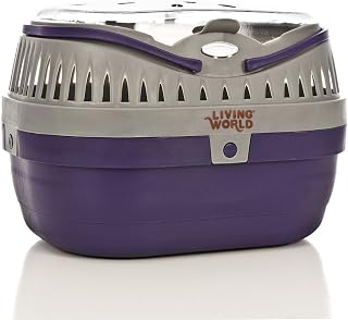 Living World 60887 Pet Carrier, Purple/Grey, Small